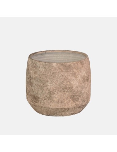 Maceta Grea Taupe 35x34 cm | Elegancia y funcionalidad para interior y exterior

