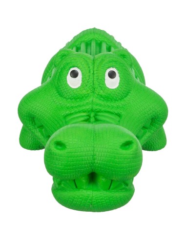 Snack Cocodrilo 18 cm Verde Juguete para Perros Resistente y Seguro