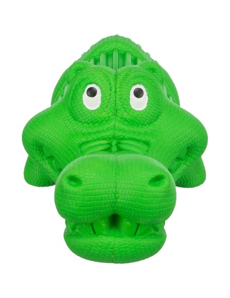 Snack Cocodrilo 18 cm Verde Juguete para Perros Resistente y Seguro