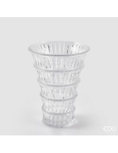 Jarrón Strati H26xD18xC5 Natural Estilo Orgánico para Decoración Moderna