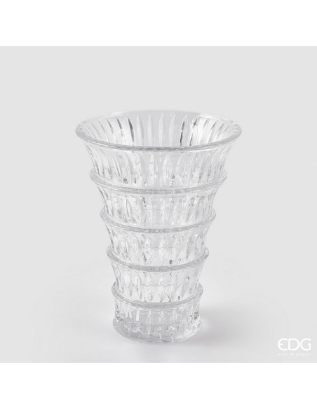 Jarrón Strati H26xD18xC5 Natural Estilo Orgánico para Decoración Moderna