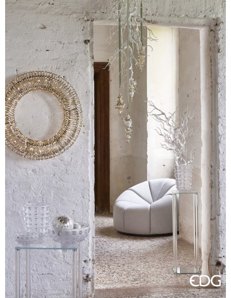 Jarrón Strati Ciotola H13xD26xC5 Natural Decoración Estilo Orgánico