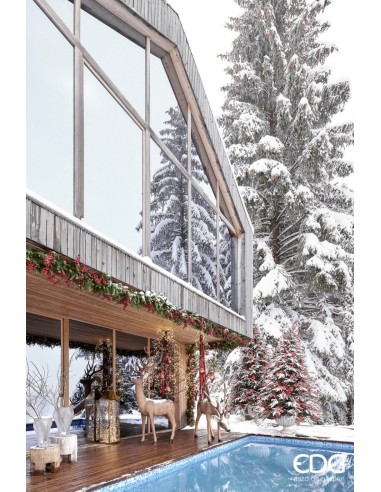 Cinta de Envoltorio Nastro Doppio Raso Rojo 10 mm 50 metros