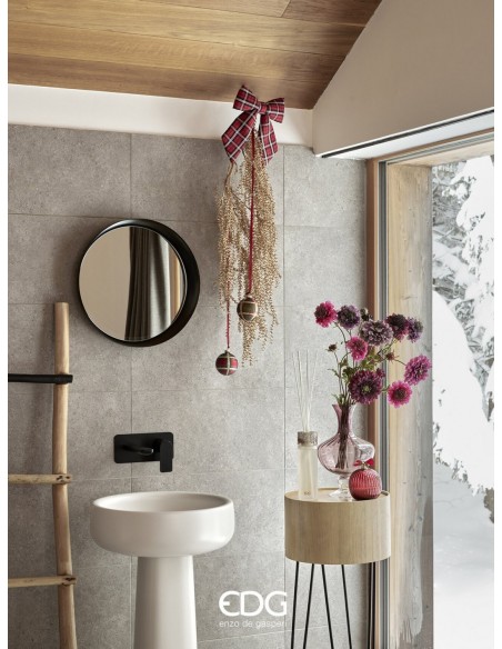 Cinta de Envoltorio Nastro Doppio Raso Rojo 10 mm 50 metros