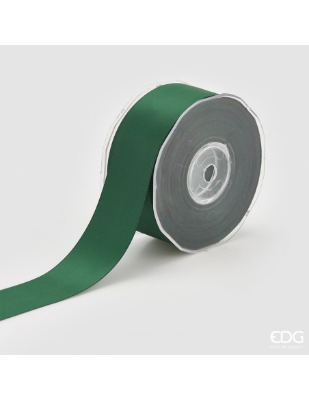 Cinta Doppio Raso Verde 40mm 20m Cinta Decorativa Elegante y Versátil