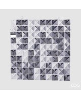 Cortina de brillo segmentos plata 30x30 cm para eventos y fiestas