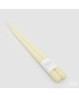 Vela Tallo Ivory 400 mm Alto 22 mm Diámetro Vela Decorativa Elegante