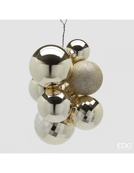 Bola Colgante Micromix Champagne Decoración Elegante y Moderna