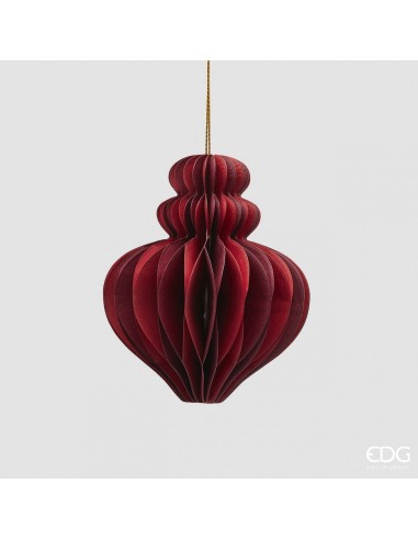 Peonza Colgante Origami Rojo Mix 10x8 cm Decoración Moderna