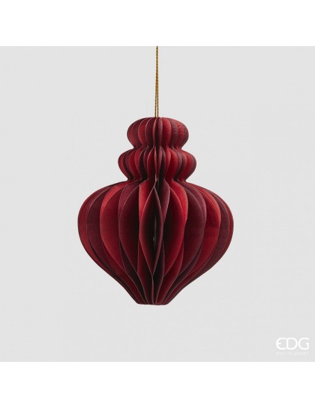 Peonza Colgante Origami Rojo Mix 10x8 cm Decoración Moderna