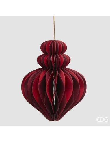 Peonza Colgante Origami Rojo Mix 15 cm Decoración Moderna y Sofisticada