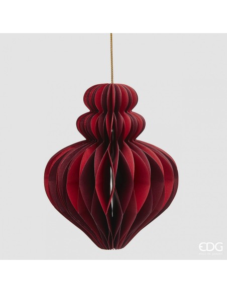 Peonza Colgante Origami Rojo Mix 15 cm Decoración Moderna y Sofisticada