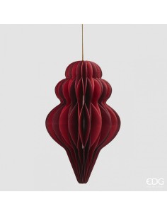 Peonza Colgante Origami Rojo Mix 15x9 cm Decoración Moderna y Sofisticada