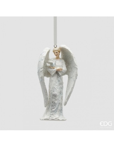 Ángel Colgante Blanco 13 cm Decoración Navideña Elegante