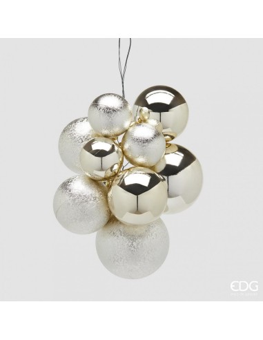 Bola Colgante Groovemix Champagne Adorno Decorativo Elegante y Moderno