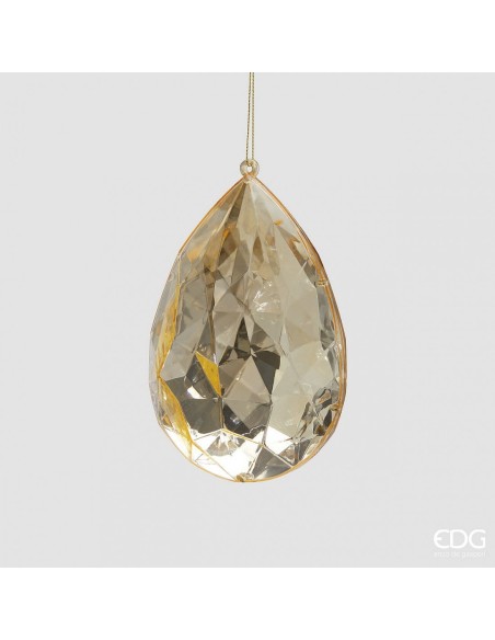 Diamante Colgante Gota H15 Champagne Adorno Decorativo Elegante