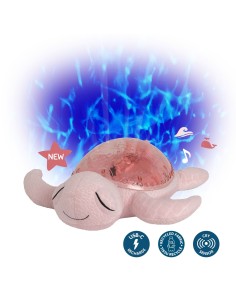 TORTUGA TRANQUIL PELUCHE MUSICAL Y PROYECTOR ROSA