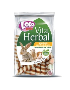 Barquillos de Fruta y Verduras 200g para Roedores | Snack Natural y Saludable