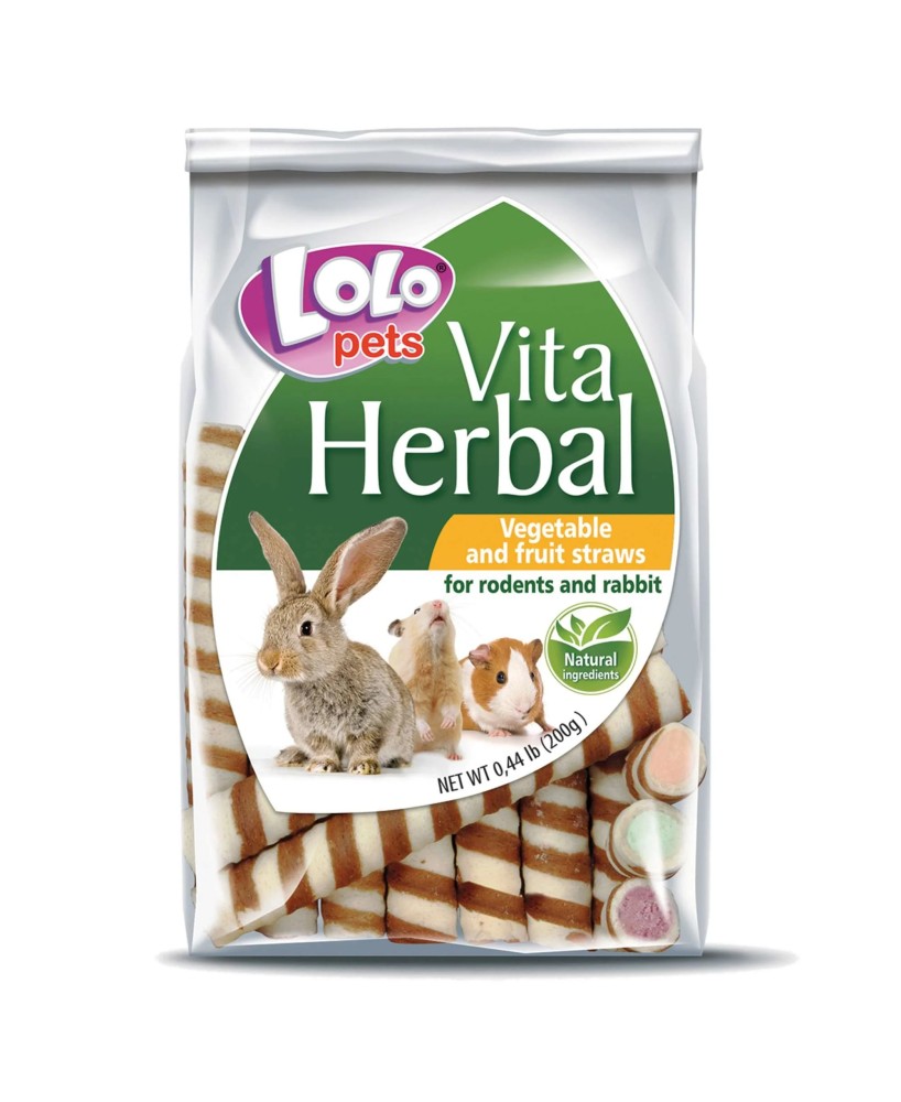 Barquillos de Fruta y Verduras 200g para Roedores | Snack Natural y Saludable