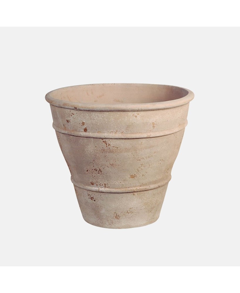 Maceta Campana Ágora 35x30cm Antic Terracota Rústica para Jardín e Interior
