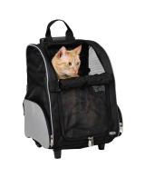 Trolley Mochila para Perro Nylon 32x45x25 cm | Transporte Cómodo y Seguro