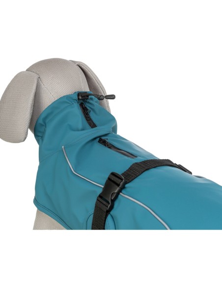 Impermeable Vimy para perros XS azul petróleo resistente y cómodo