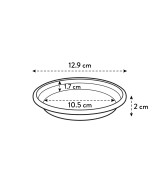 Plato Redondo Universal Tierra 19cm  Protección y Estilo para Macetas | Endanea Garden

