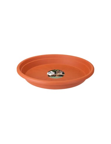 Plato Redondo Universal 25 cm Terra  Soporte resistente y elegante para macetas

