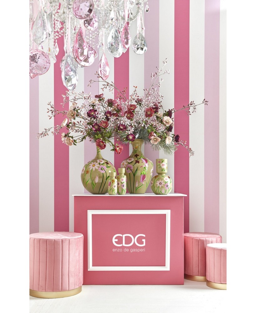 Anémona de Terciopelo Artificial Rosa Mix H80 cm | Endanea Garden