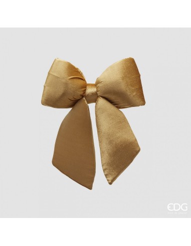 Lazo de Terciopelo Oro 43x40x5 cm Decoración Elegante y Versátil