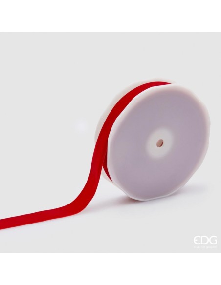 Cinta de Terciopelo Roja 25 mm 10 metros Envoltura Decorativa