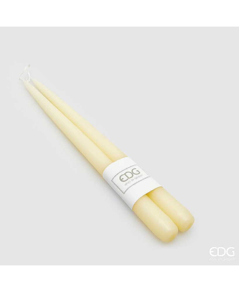Vela Tallo Ivory 300x22 mm Decorativa Combustión Lenta