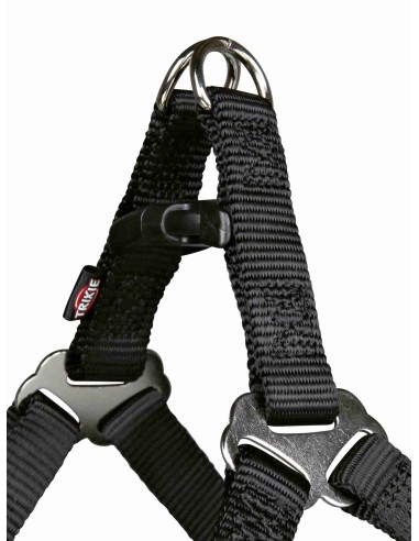 Petral New Premium S 40-50cm 15mm Negro Arnés para Perros Pequeños y Medianos