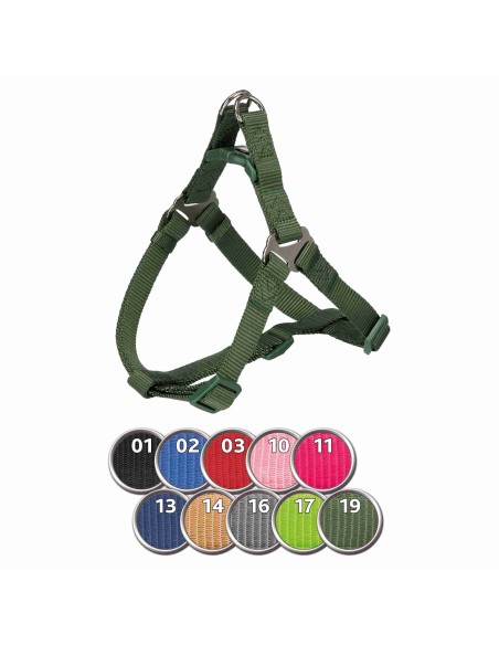 Petral New Premium 80-100 cm 25 mm Grafito arnés para perros grandes cómodo y resistente