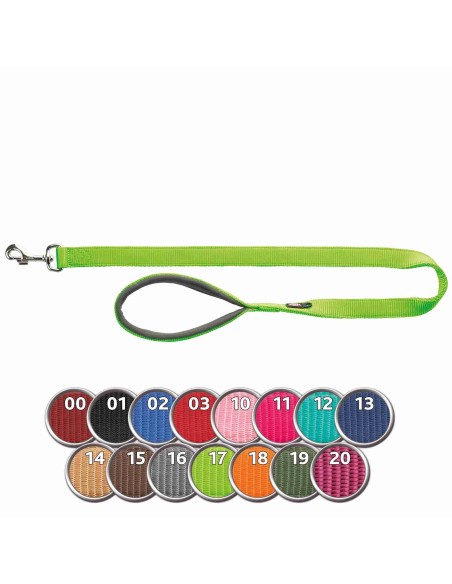 Correa Premium L-XL 1 metro 25 mm Aqua para perros grandes y extra grandes
