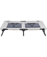 Tumbona para Perros Gris Negro 99x19x60 cm Cómoda y Resistente