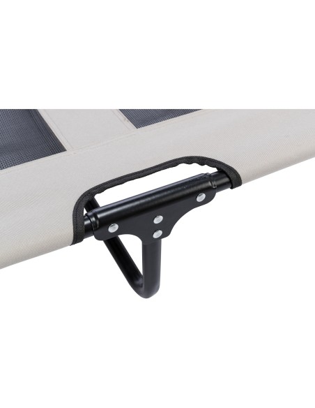 Tumbona para Perros Gris Negro 99x19x60 cm Cómoda y Resistente