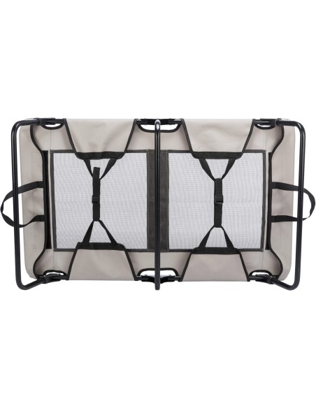 Tumbona para Perros Gris Negro 99x19x60 cm Cómoda y Resistente