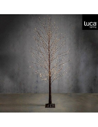 Árbol de Luces 1152 LED con Temporizador Marrón Iluminación Decorativa Interior y Exterior