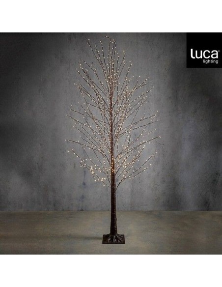 Árbol de Luces 1152 LED con Temporizador Marrón Iluminación Decorativa Interior y Exterior