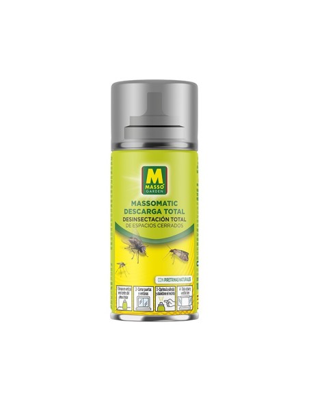 Insecticida Massomatic Descarga Total 100 ml Garden Massó para Control de Plagas