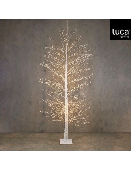 Árbol de Luces LED Blanco 1640 con Temporizador | Decoración Navideña Exterior e Interior | Endanea Garden