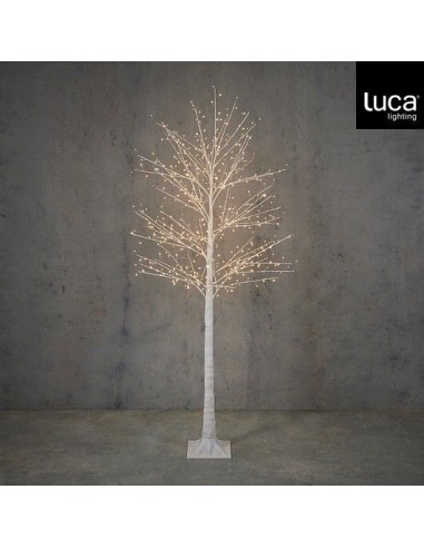 Árbol de Luces LED Blanco 576 con Temporizador | Decoración Navideña Interior y Exterior | Endanea Garden