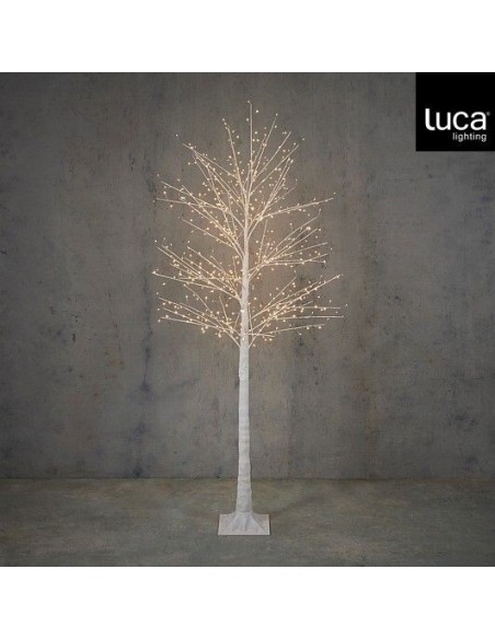 Árbol de Luces LED Blanco 576 con Temporizador | Decoración Navideña Interior y Exterior | Endanea Garden