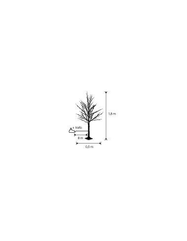 Árbol de Luces LED Blanco 576 con Temporizador | Decoración Navideña Interior y Exterior | Endanea Garden