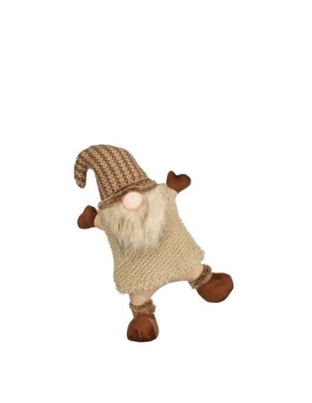 Gnomo Decorativo Marrón 38 cm | Figura Tradicional para Interior | Endanea Garden