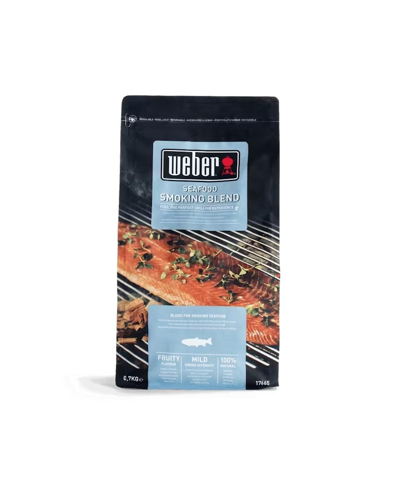 Astillas de Madera Ahumar Pescado Weber 700g  Sabor Ahumado para Parrillas

