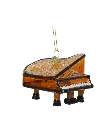 Piano Decorativo Marrón 7.7x8x7.6 cm | Miniatura Clásica para Decoración