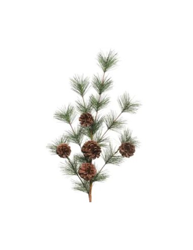 Pick de Piñas Verde 8x15x50 cm Adorno Navideño Natural y Festivo