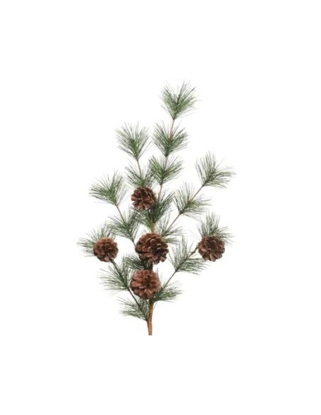 Pick de Piñas Verde 8x15x50 cm Adorno Navideño Natural y Festivo